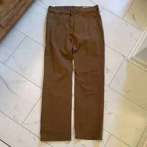 Orvis NWT 5-pocket Stretch Brown Pants 35X32